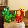 Mascote de Ano Novo Dragão do Zodíaco, Coelho, Boi Brinquedos de Pelúcia Bonecas Lembrancinhas de Casamento Presentes Retrô Bonecas de Pano Barraca de Rua Brinquedos Pequenos