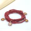 Cadena Corporal Transfronteriza Europea y Americana con Cuentas de Vidrio, Cadena de Cintura de Joyería Hecha a Mano Elástica con Accesorios de Colgante de Pez Mano Mágica a la Moda