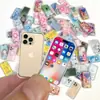 # Teléfonos Móviles Juguete Ultra-Mini Pequeños Artículos Pequeños Versión Miniatura de Celebridad de Internet de Gadgets Modelo de Juguete de Comida Metal