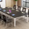 Mesa de conferência, mesa longa, mesa de escritório retangular moderna e simples, mesa de negociação, mesa longa, bancada de trabalho, mesa de treinamento de funcionários