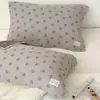 Par de Toallas Almohada de Gasa de Cuatro Capas Estilo Coreano Femenino Todo Algodón para Uso en Casa, Toalla Acolchada para Almohada de Adulto Individual