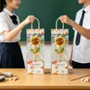 Bolsa de Tela Girasol para el Día del Maestro, Regalos de Girasol para Maestros durante la Temporada de Regreso a Clases, Regalos del Día del Maestro para Maestros, Regalos para Jardín de Infancia y Escuela Primaria
