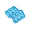 Molde redondo de silicona para hielo de 6 agujeros para cocina, cóctel de verano, hockey sobre hielo, recomendado de fábrica