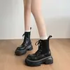 2026 Moda Nuevo Estilo Británico Dr. Botas Martens para Personas Bajas Botas de Suela Gruesa que Aumentan la Altura Botas Cortas de Estilo Callejero Otoño Invierno para Mujer