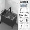 Fregadero de Cocina de Acero Inoxidable con Gabinete Integrado, Fregadero para Lavar Platos para Viviendas de Alquiler, Gabinete Sencillo de Madera Maciza con Fregadero Simple o Doble