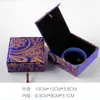 Caja de jade de alta calidad, anillo de jade, colgante, pulsera, collar, joyería de lino, embalaje de joyería, impresión en caja