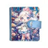 Novo Álbum de Cartões de Folha Solta M5 Menina Cool Azul Desenho Animado Anime Fofo Diário de Mão Caderno Estudante