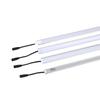 Barra de luz LED para estante de vitrina, estante para snacks de supermercado, autocebante, empotrada, de baja presión, barra de luz dura con ranura de aluminio, placa laminada magnética