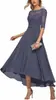 Vestido de Festa Formal Elegante com Aplicação de Renda Meia-Manga Chiffon Vestido de Noite para Convidados de Casamento
