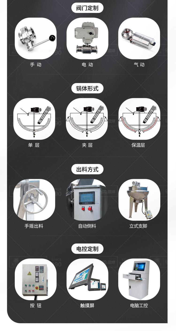 南洋夹层锅——立式蒸汽单层乳化锅_0