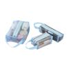 Set de tres piezas para almacenamiento de viaje Bolsa de almacenamiento para cosméticos Bolsa de viaje portátil Bolsa de almacenamiento de malla Plegable Lavable Billetera para monedas
