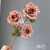 Flor de boda 3 capuchino rosa flor falsa otoño boda diseño camino arreglo floral decorativo hecho a mano flor