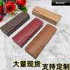 Estuche para gafas con hebilla pequeña de madera en stock, marco para gafas de miopía, estuche para gafas con logotipo fijo, estuche para gafas de lectura de cristal, antipresión