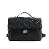 Mochila Acolchoada de Diamante da Moda para Mulheres 2026 Outono Nova Bolsa Quadrada Pequena Bolsa Transversal Alto Padrão para o Dia a Dia