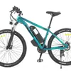 Bicicleta Integrada com Assistência de Roda com 21 Velocidades Freios a Disco Duplo Aro 26 para Homens e Mulheres, Bicicleta com Assistência de Velocidade Variável Estilo Estudante com Longa Autonomia