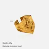 Anillos Abiertos Ajustables Estilo Europeo y Americano con un Toque de Lujo, Anillos Versátiles de Lujo Ligero, Joyería Plegada Retro de Nicho al por Mayor