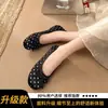 Zapatos Planos de Mujer con Lazo de Lunares Estilo Francés 2026 Nueva Colección Primavera Par Impresionante con Faldas Estilo de Noche Zapatos Mary Jane