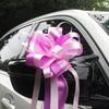 Carro do casamento fita flor casamento carro equipe decoração casamento flutuar laço fita mão flor suprimentos