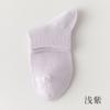 Calcetines de tubo medio 95% algodón para primavera y verano, calcetines de mujer de algodón puro, calcetines de tubo corto de algodón peinado de color liso, calcetines de malla de color caramelo antibacterianos y desodorantes.