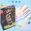 Pluma de gel de color astigmatismo Dream flash pluma de gel con polvo dorado pluma de color arena movediza notas especiales para estudiantes pluma de TikTok