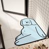 Tapete de Chão de Banheiro Fofo de Desenho Animado Couro Absorvente Tapete Especial para Porta de Banheiro Tapete Antiderrapante Sucção de Banheiro