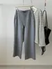 Pantalones Casuales de Pierna Recta de Modal Minimalista Serie LU para Mujer, Otoño 2026, Estilo Coreano, Adelgazantes, Amigables con la Piel, Pantalones de Pierna Ancha Color Crema