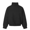 Yidao Vintage 2026 Invierno Nuevo Retro Japonés Engrosada Corta Cuello Alto Lana Algodón Chaqueta para Hombres