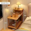 Mesa de Cabeceira, Simples e Moderna, para Uso no Quarto, Pequena Mesa de Armazenamento de Cabeceira, Adequada para Apartamentos de Aluguel, Mesa Lateral Simples para Sofá, Armário Lateral