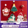 Toalla de Mano de Dibujos Animados de Navidad para Colgar en la Pared de Coralina Personalizada Absorbente de Secado Rápido Trapo Grueso Pañuelo de Regalo Navideño para Cocina