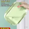 Pote de Vidro para Almoço Micro-ondas para Trabalhadores de Escritório Novo Modelo 2025 Pote de Almoço Divisória Caixa Bento Caixa de Conservação de Frutas