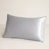 Funda de almohada de satén de seda sintética transfronteriza, funda de almohada de seda helada de alta gama, funda de almohada refrescante, funda de almohada hipoalergénica al por mayor