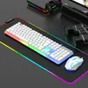TPV AOC KM100 Conjunto de Teclado e Mouse USB com Fio e Luminoso Teclado para Jogos com Sensação Mecânica e Kit de Mouse Promoção