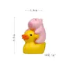 8 Patos Amarelos Sentados Casal Capivara Micro Paisagismo Jardinagem Boneco Boneco Criativo de Mão