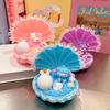 Pegamento crema diy concha luz de noche bolsa de material traje de juguete de niña linda de dibujos animados jardín de infancia hecho a mano para niños