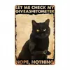 Pôsteres Retrô Mais Vendidos da Amazon, Animais de Desenho Animado, Gatos, Pinturas em Placa de Alumínio Estanhado, Pôsteres, Pinturas Decorativas Transfronteiriças para Casa Banheiro