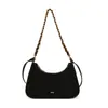 Bolsa de Braço Corrente Retro Fosca Transfronteiriça Feminina 2025 Inverno Nova Bolsa de Ombro Casual Versátil Bolsa Transversal