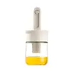 Pincel de Aceite Botella de Aceite Integrada Vidrio Cepillo de Silicona Grado Alimenticio Cepillo para Barbacoa Resistente al Cabello Hogareño Cepillo de Alta Temperatura Olla de Aceite
