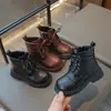 Botas de cuero para niños 2026 nuevo modelo botas estilo Martin para niños botas cortas estilo británico botas de cuero de moda para niñas con suelas suaves antideslizantes
