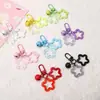Pingente Sino Estrela Cinco Pontas Colorido em Acrílico, Chaveiro de Contas, Acessórios Artesanais DIY para Bolsas e Decorações de Fones de Ouvido