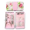 Conjunto de Cortadores de Unha de Aço Inoxidável 12 Peças Transfronteiriço Feminino Flor Ferramenta de Manicure Cortador de Unha Grande Conjunto de Cortadores de Unha
