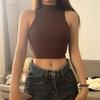 Elegante meia gola tartaruga colete para as mulheres Verão novo ins super popular interior sem mangas sling camisa top para as mulheres