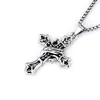 Collar con Colgante de Cruz Simple Promocional Joyería con Cadena Comercio Electrónico Transfronterizo Aliexpress Superficie Simple Brillante