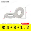 Arandelas Planas de Acero Inoxidable 304 M1.6~M7 Estándar Alemán Din125 Venta Directa de Fábrica en Stock Arandelas Planas Antióxido