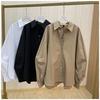 Moda Nueva Primavera y Otoño Estilo Coreano Simple Color Sólido Linterna Manga Larga Camisa Versátil Básica
