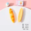 Brinquedo de Comida Miniatura de Pão Francês Simulada, Acessórios de Resina, Ímãs de Geladeira DIY Baguete, Decorações para Casa de Bonecas