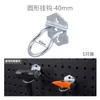 Suporte de Painel de Pendurar com Furo Quadrado Enganchado, Painel de Ganchos, Armazenamento Pegboard, Suporte de Armário de Parede, Acessórios para Suporte de Armazenamento de Bancada