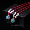 Bienes Mengxing Manzana de Jade collar precio bajo puesto de mayoreo suministro 10 yuanes jade jade collar