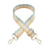 Nueva correa de hombro ancha con diseño de flor de transferencia de calor de color, accesorios de embalaje para bolsos de moda, correa de hombro cruzada, correa larga con borde cruzado
