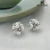 Aitong Diseño de Joyería, Lujo Accesible y Pendientes de Gama Alta, Elegantes y Brillantes, Pendientes Florales de Nicho, Pendientes de Perlas con Borlas