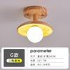 Luces de pasillo luces de techo de tronco luces de balcón luces de entrada nórdicas personalizadas luces LED de madera simples japonesas